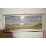 Doull, study of a beach scene together with further beach scene study, framed and glazed (2)