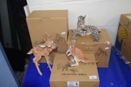 Three resin models of animals from "Country Artists"