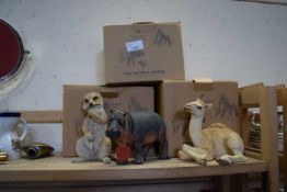 Three resin animals from the Country Artists collection