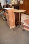 Iron pedestal table or plant stand