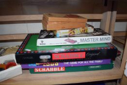 Quantity of board games to include Scrabble, Mastermind, Ludo and others