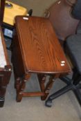 Oak drop leaf coffee table