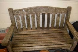 Wooden garden bench