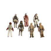 A collection of 1980s Star Wars figures by Palitoy, to include: - Admiral Ackbar - Luke Skywalker (3