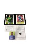 A selection of football interest photographs, bearing the signatures of: - Jason McAteer (Republic