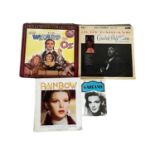 A mixed lot of Judy Garland memorabilia, to include: - 12" vinyl LP: The Wizard of Oz - 12" vinyl