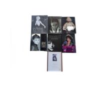 A collection of film star portrait photography books.