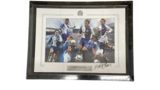 Blackburn Rovers Photo Montage, bearing the signature of Matt Jansen.Framed size approximately
