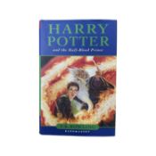 A hardbound First Edition copy of Harry Potter and the Half-Blood Prince