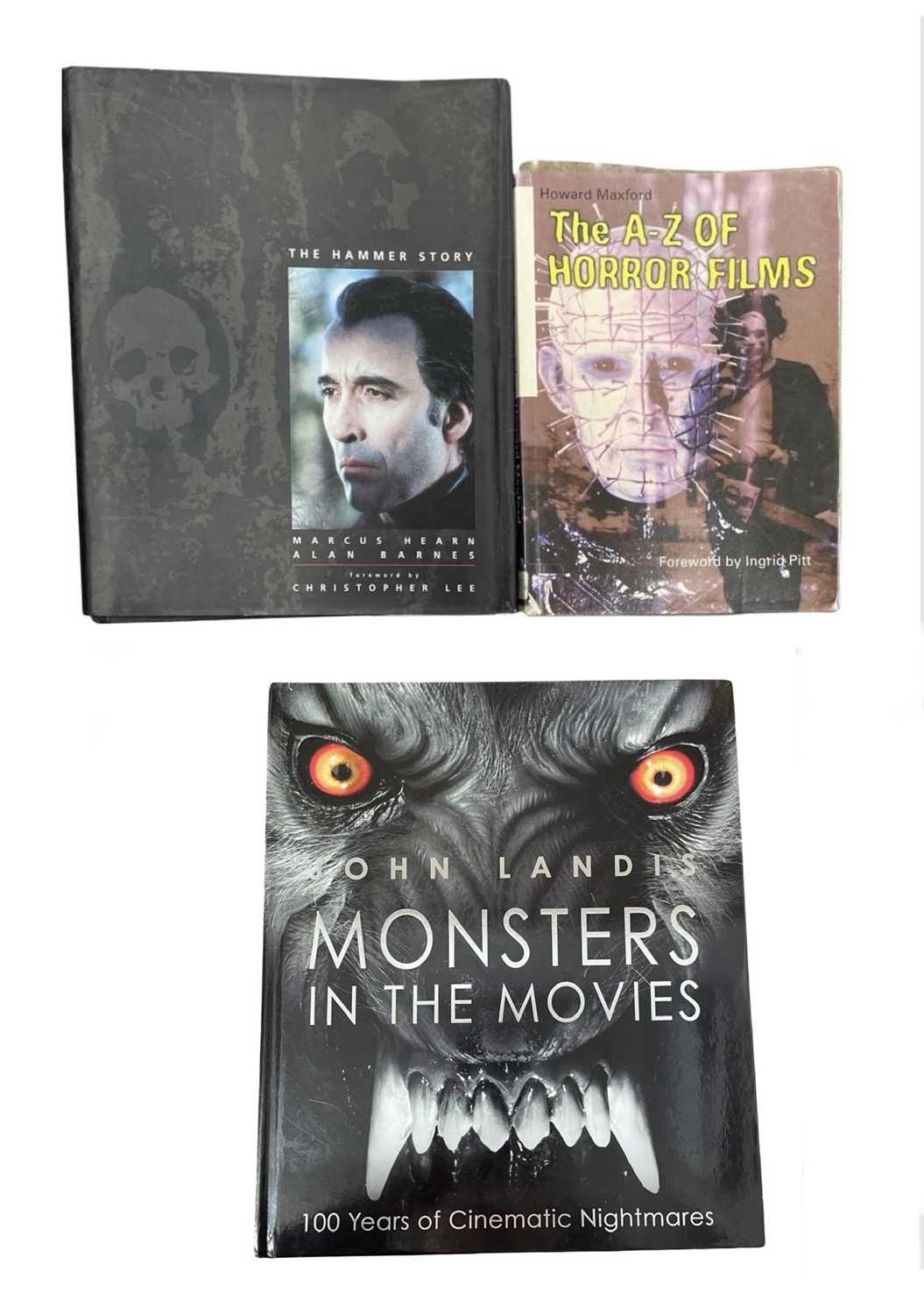 A selection of horror interest books, to include: - The A-Z of Horror Films by Howard Maxford -