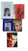 A small collection of James Dean interest books, to include: - James Dean: Tribute to a Rebel -