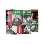 A large box of 1980s - 1990s Opera magazines.