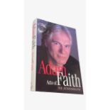 A signed copy of Adam Faith's Autobiography, 'Acts of Faith'.