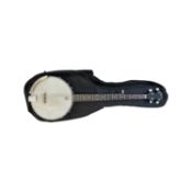 An Ozark 5 string banjo (missing one string), with Remo Weatherking banjohead.With generic black