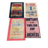 A group of 19th century satyrical magazine posters (mounted), to include: - 'How I Lost The