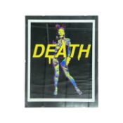 A DEATH NYC A3 limited edition Kate Moss art print, signed and dated in pencil and with artist's