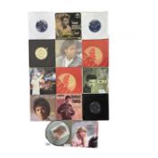 A collection of 7'' vinyl singles, to include: - Cliff Richard - Tommy Steele - Agnetha Faltskog (