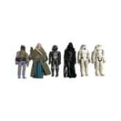 A collection of 1970/80s Star Wars figures by Palitoy, to include: - Darth Vader - Boba Fett - Bib