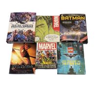 A mixed lot of Marvel / DC interest guidebooks, encyclopaedias, factbooks etc