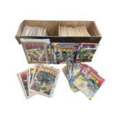 A set of The Mighty World of Marvel comic book, issues, only lacking issues 233 / 302. 1972 - 1979.