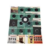 A good quantity of Parlophone Beatles 7" vinyl singles, to include All you Need is Love, A Hard