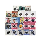 A good collection of 1960s rock'n'roll 7" vinyl singles, to include: - The Beatles - Elvis Presley -
