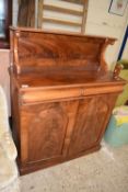A Victorian mahogany chiffonier with two drawers and two doors