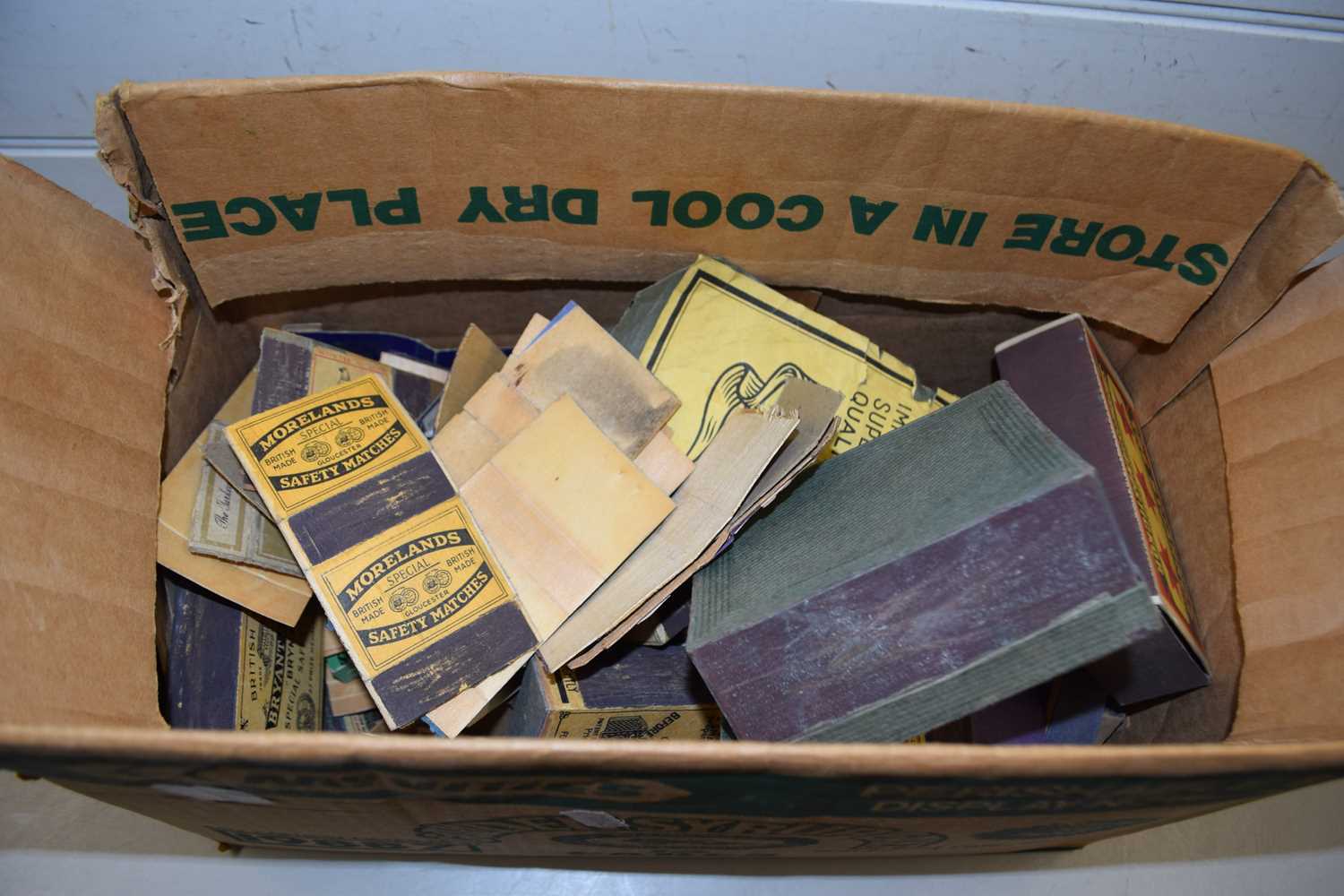 Large collection of various match boxes and match box labels