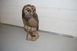 Poole Pottery owl, 33cm high