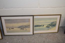 Mabel Oliver-Rae, studies of Newlyn, watercolours, framed and glazed (2)