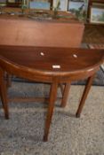 Small hardwood hall table