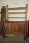 19th Century French walnut single bed frame