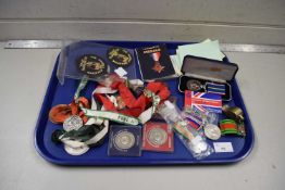 Mixed Lot: Cased National Service Medal, 1939-45 Defence Medal and Service Medal, both unnamed,