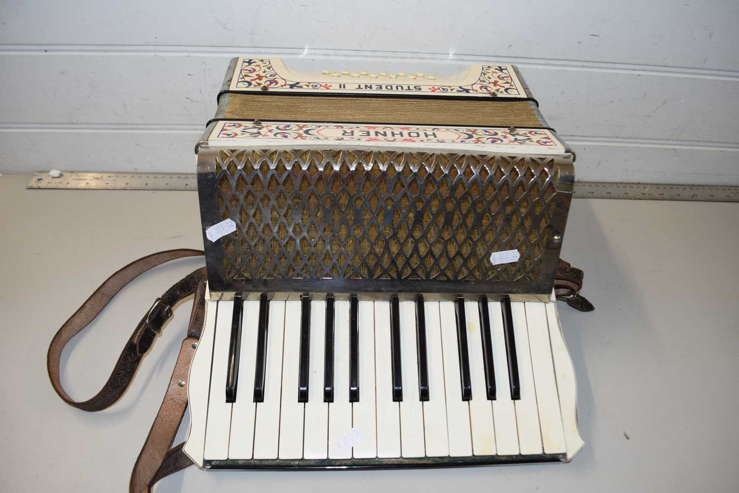 A Hohner Student Mark II accordion