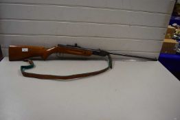 Vintage air rifle marked Foreign 20093 and Jelly CAL5.5 together with pellets and canvas bag