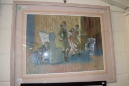 Keene, The Marriage of Figaro, pastel, framed and glazed, (glass a/f)