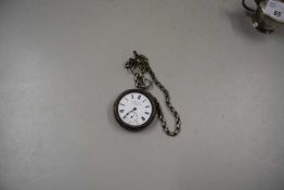Silver cased pocket watch marked The Norfolk Leaver S.Parton Norwich