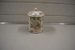 Emma Bridgewater rose decorated covered jar, 16cm high, good condition