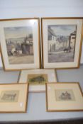 Mixed Lot: M Parker studies of St Ives and Mousehole, Cornwall together with three further studies