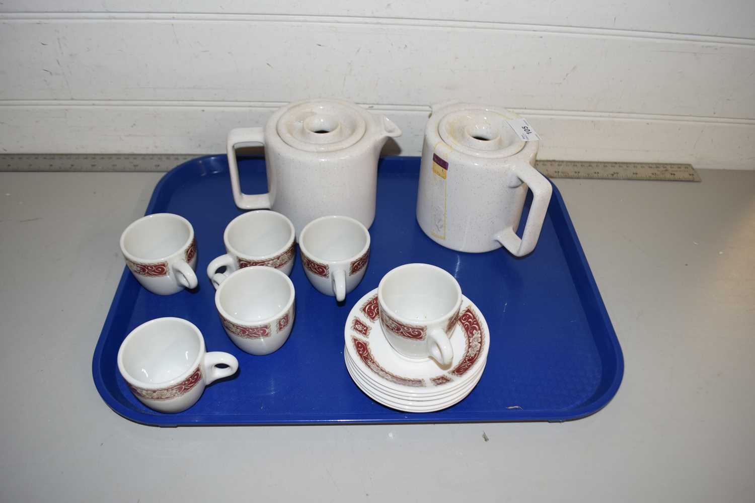 Quantity of modern coffee ware