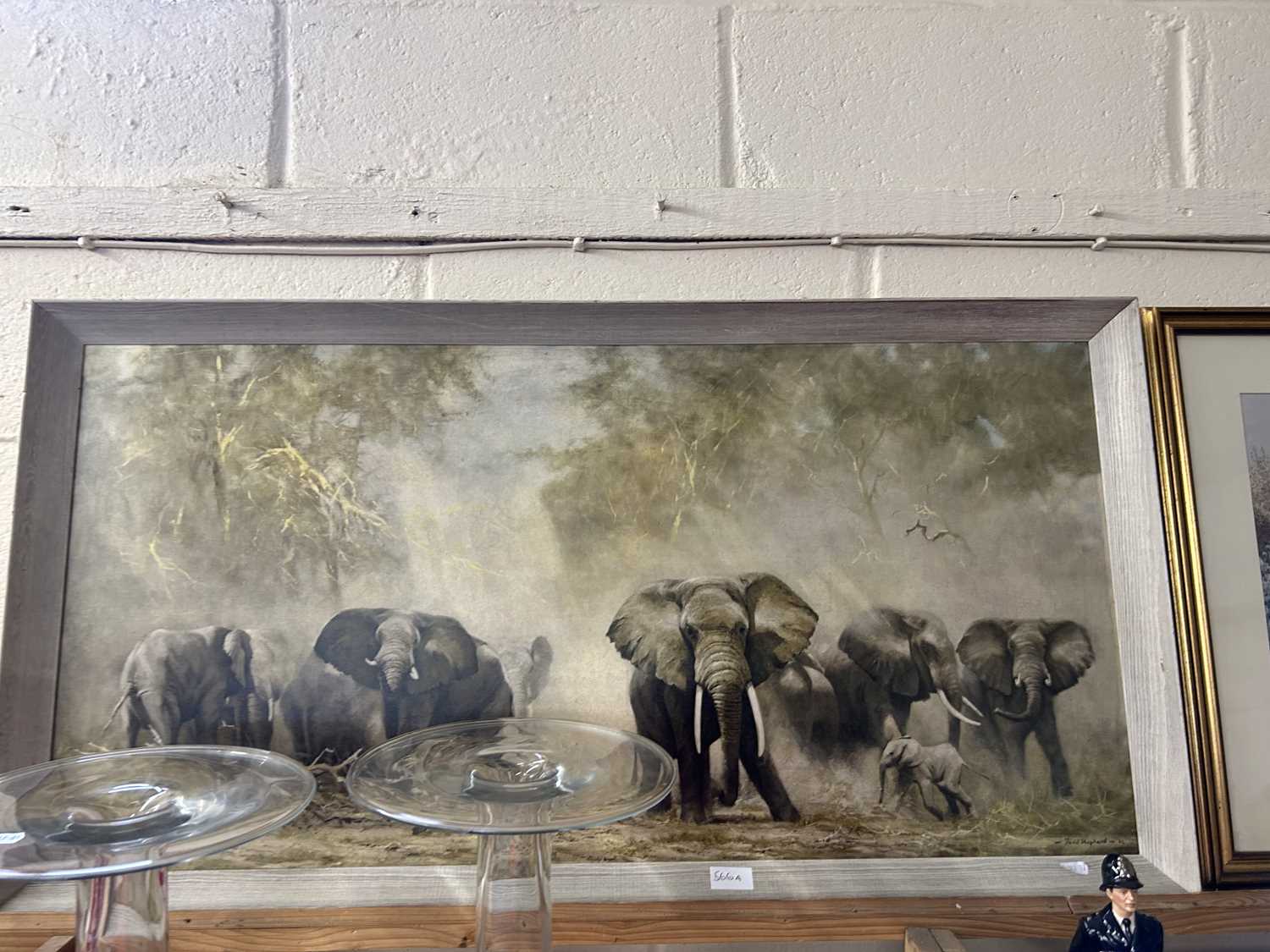 Reproduction print of elephants by David Shepherd