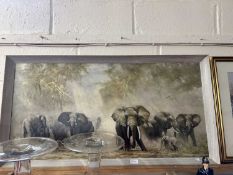 Reproduction print of elephants by David Shepherd