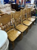 Set of four American style dining chairs