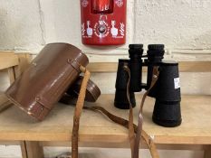 A pair of Hilkinson binoculars 10 x 50 field 5.25 and case