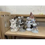 Quantity of assorted figurines including a gnome