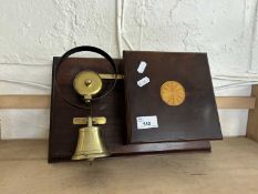 A Knight & Gibbins wall mounted service bell