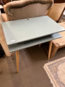 Modern blue finish office desk