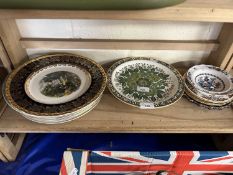 Quantity of assorted dinner plates, cabinet plates and other china