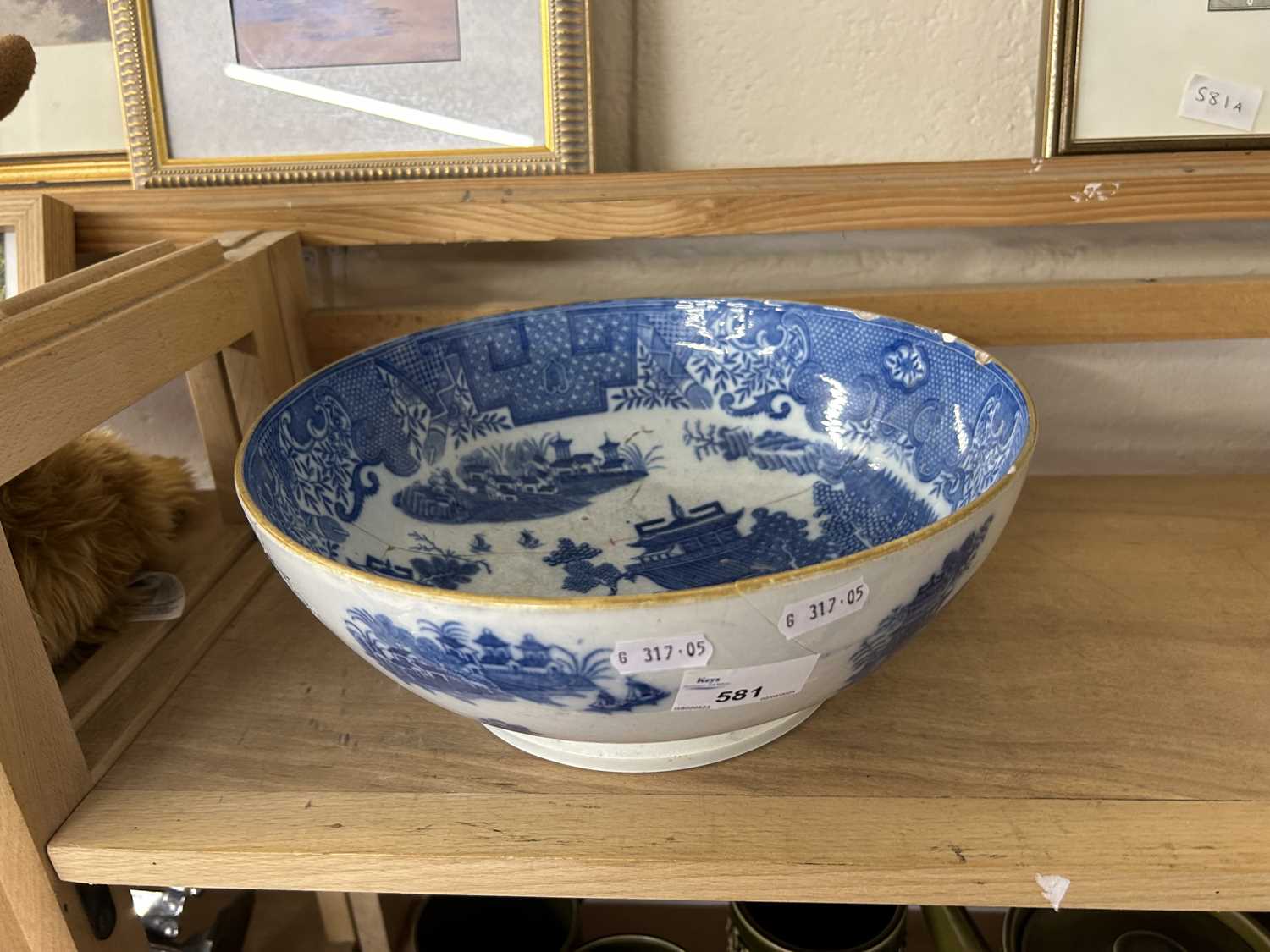 A Chinese blue and white bowl