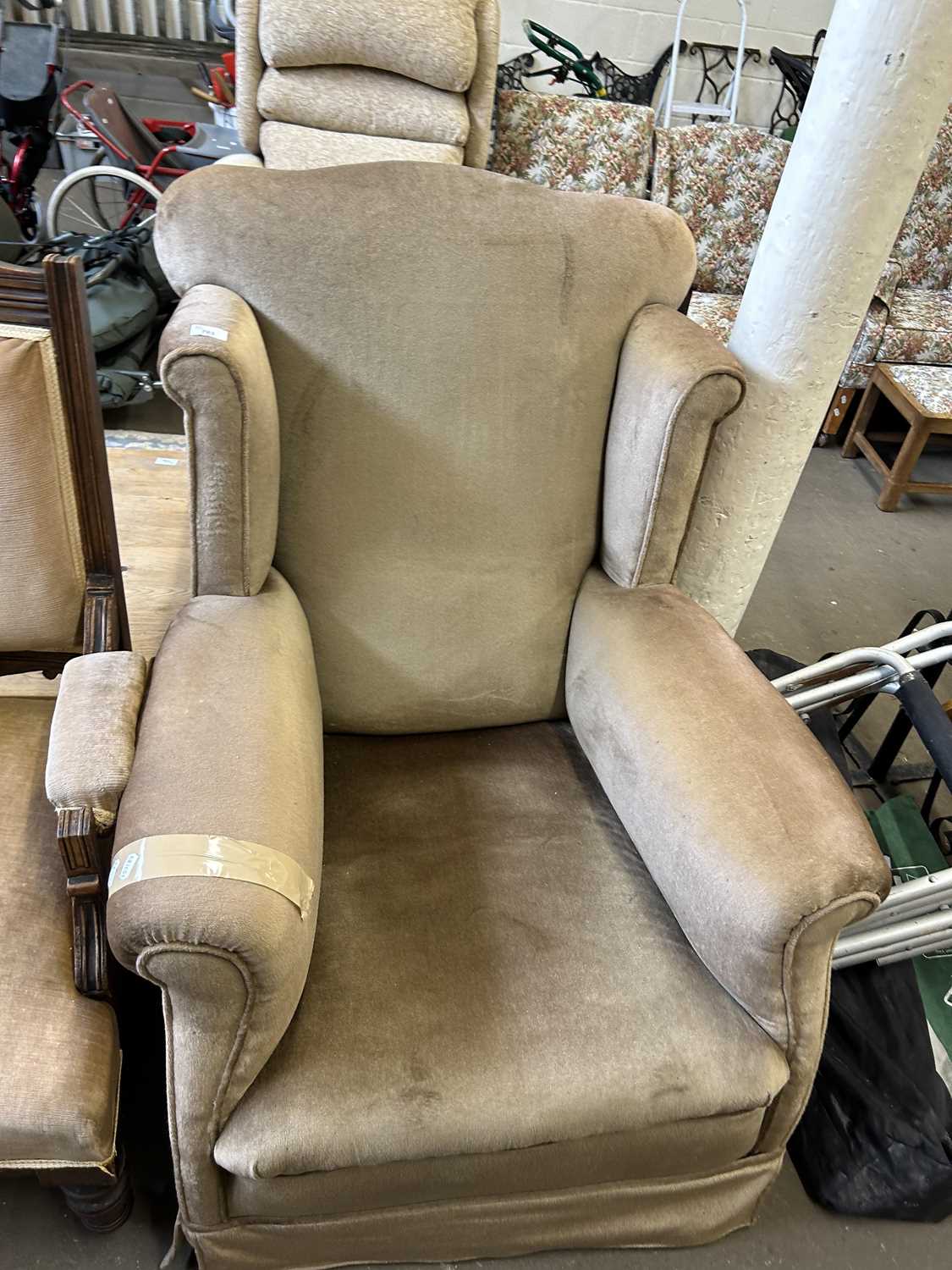 Early 20th Century wingback armchair